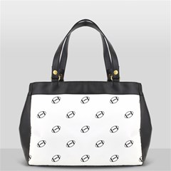 American Football Ball Motif Print Pattern Oversize Office Handbag by dflcprintsclothing