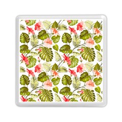 Tropical Flowers Memory Card Reader (square) by goljakoff