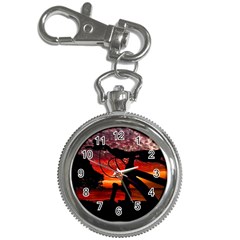 Mountain Bike Parked At Waterfront Park003 Key Chain Watches by dflcprintsclothing