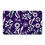 Floral blue pattern  Magnet (Rectangular) Front