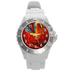 Dragon Metallizer Round Plastic Sport Watch (l)