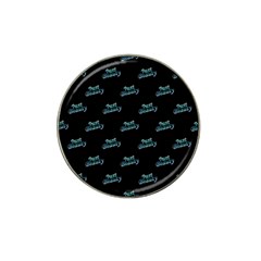 Just Beauty Words Motif Print Pattern Hat Clip Ball Marker (4 Pack) by dflcprintsclothing