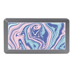 Blue Vivid Marble Pattern 10 Memory Card Reader (mini) by goljakoff