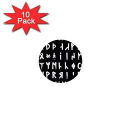 Complete Dalecarlian Rune Set Inverted 1  Mini Magnet (10 Pack) 