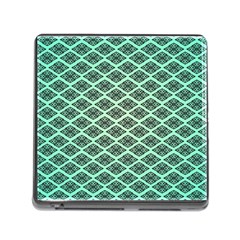 Pattern Texture Geometric Pattern Green Memory Card Reader (square 5 Slot) by Dutashop