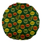 Background Fruits Several Large 18  Premium Flano Round Cushions Front