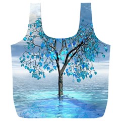 Crystal Blue Tree Full Print Recycle Bag (xxxl) by icarusismartdesigns