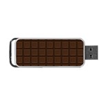 Chocolate Portable USB Flash (Two Sides) Back