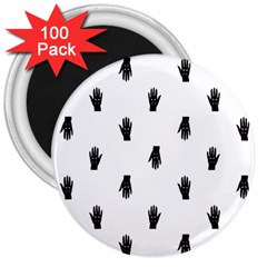 Vampire Hand Motif Graphic Print Pattern 3  Magnets (100 Pack) by dflcprintsclothing