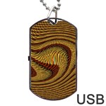 Golden Sands Dog Tag USB Flash (Two Sides) Front