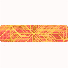 Orange/yellow Line Pattern Large Bar Mats by LyleHatchDesign