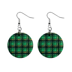 Green Clover Mini Button Earrings by LW323