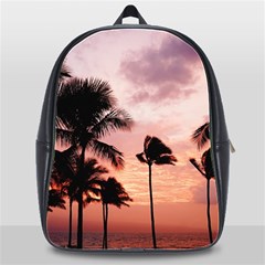 Palm Trees School Bag (xl) by LW323