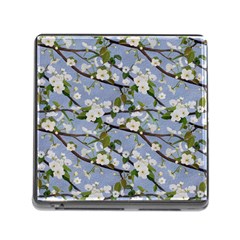 Pear Branch With Flowers Memory Card Reader (square 5 Slot) by SychEva