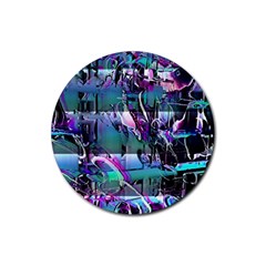 Technophile s Bane Rubber Coaster (round)  by MRNStudios