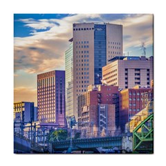 Akihabara Zone Urban Scene Tokyo Japan Tile Coaster by dflcprintsclothing