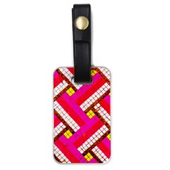 Pop Art Mosaic Luggage Tag (one Side) by essentialimage365