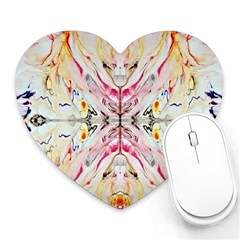 Painted Web Repeats Heart Mousepads by kaleidomarblingart