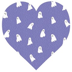 Ghost  Wooden Puzzle Heart by SychEva