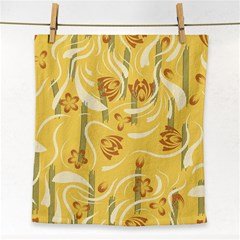 Folk Flowers Pattern  Face Towel by Eskimos