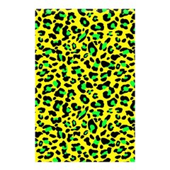 Yellow And Green, Neon Leopard Spots Pattern Shower Curtain 48  X 72  (small)  by Casemiro