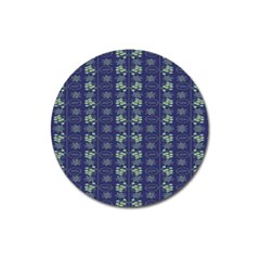 Flowers Pattern Magnet 3  (round) by Sparkle