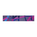 3d Lovely Geo Lines Flano Scarf (Mini) Back