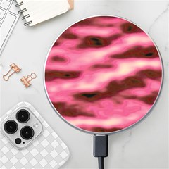 Pink  Waves Flow Series 6 Wireless Charger by DimitriosArt