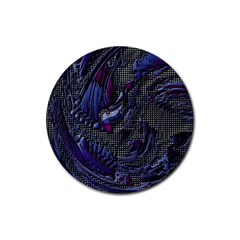 Braille Flow Rubber Coaster (round) by MRNStudios