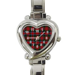 Macduff Tartan Heart Italian Charm Watch by tartantotartansreddesign2