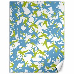 Birds Silhouette Motif Random Pattern Canvas 12  X 16  by dflcprintsclothing