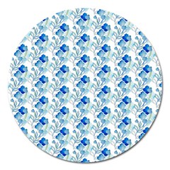 Flowers Pattern Magnet 5  (round) by Sparkle