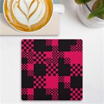 Cube-square-block-shape-creative UV Print Square Tile Coaster  Front