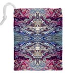 Abstract pouring Drawstring Pouch (4XL) Back