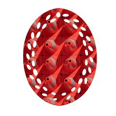 Sculpture-art-traffic-cones-plastic Ornament (oval Filigree) by Jancukart