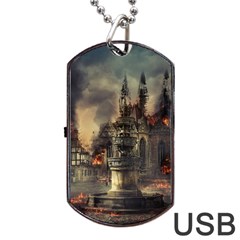 Braunschweig-city-lower-saxony Dog Tag Usb Flash (one Side)