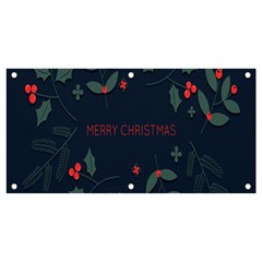 Merry Christmas Holiday Pattern  Banner And Sign 4  X 2  by artworkshop