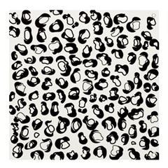 Black And White Leopard Print Jaguar Dots Banner And Sign 4  X 4  by ConteMonfrey