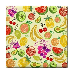 Seamless-fruit Tile Coaster by nateshop