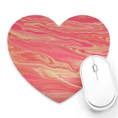 Illustration Graphic Pattern Texrure Pink Maeble Heart Mousepads by Wegoenart