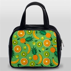 Fruit Tropical Pattern Design Art Classic Handbag (two Sides) by danenraven