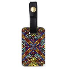 Mosaic Pattern Background Luggage Tag (one Side) by Ravend