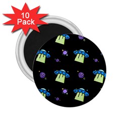 Illustration Cosmos Cosmo Rocket Spaceship -ufo 2 25  Magnets (10 Pack)  by danenraven