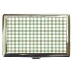 Green Tea White Small Plaids Cigarette Money Case