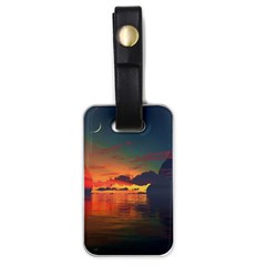 Digital Art Artwork Fantasy Landscape Sky Nature Luggage Tag (one Side) by danenraven