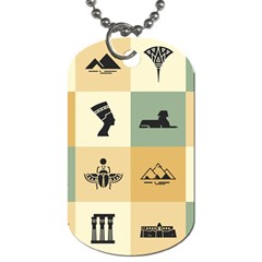 Egyptian-flat-style-icons Dog Tag (two Sides)