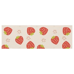 Strawberries Pattern Design Banner And Sign 12  X 4  by Wegoenart