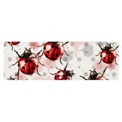 Ladybugs-pattern-texture-watercolor Banner And Sign 6  X 2  by Wegoenart