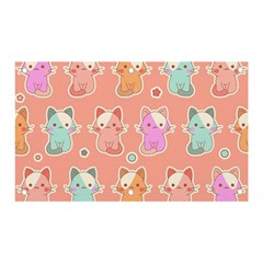 Cute Kawaii Kittens Seamless Pattern Banner And Sign 5  X 3  by Wegoenart