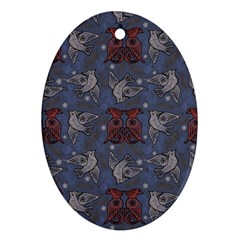 Armenian Ornaments Oval Ornament (two Sides) by Gohar